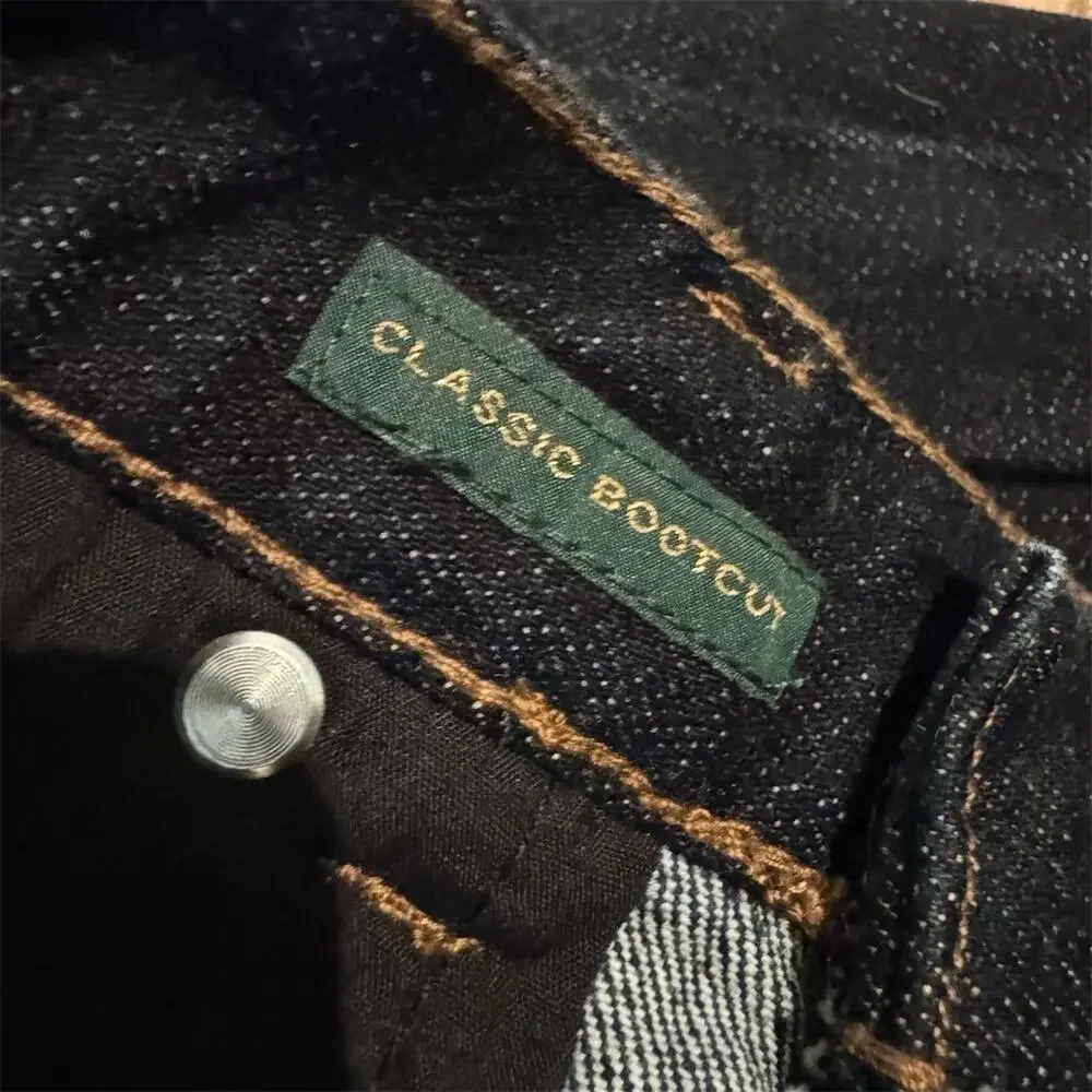 LRL Ralph Lauren Classic Bootcut Jeans 8 Dark Wash Western Horse Cowgirl READ - Picture 8 of 13